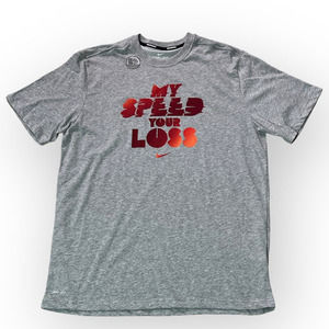 Mens Nike Running Dri-Fit Cotton Tee Shirt - Large - 556262-063